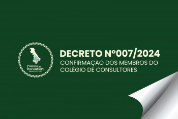 CONFIRMAÇÃO DOS MEMBROS DO COLÉGIO DE CONSULTORES