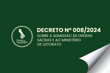 SOBRE A ADMISSÃO ÀS ORDENS SACRAS E AO MINISTÉRIO DE LEITORATO